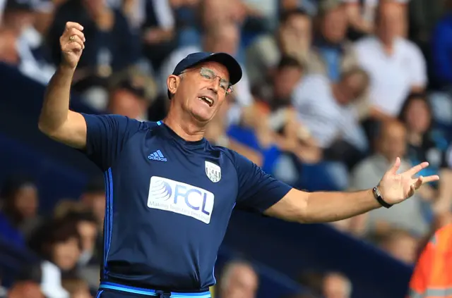 West Brom manager Tony Pulis