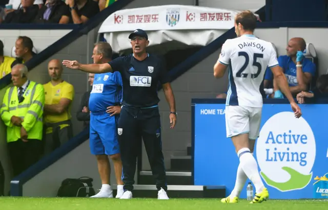 West Brom manager Tony Pulis