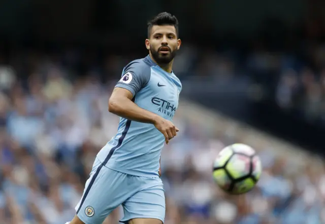 Manchester City's Sergio Aguero