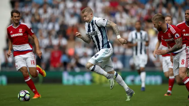 West Brom's James McClean