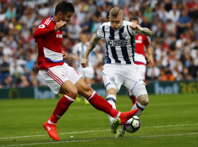 West Brom's James McClean