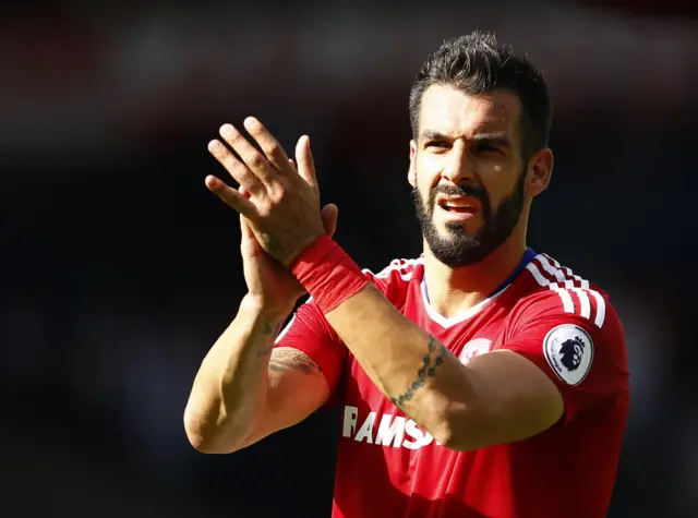 Middlesbrough's Alvaro Negredo