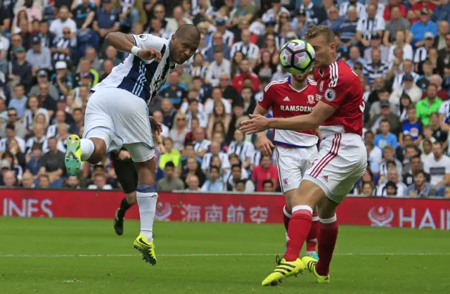 Salomon Rondon misses an opportunity