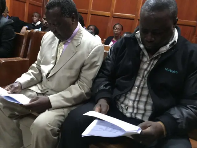 Nock officials Francis Paul, in the suit, and Pius Ochieng