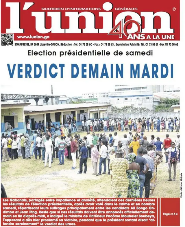 L'union front cover