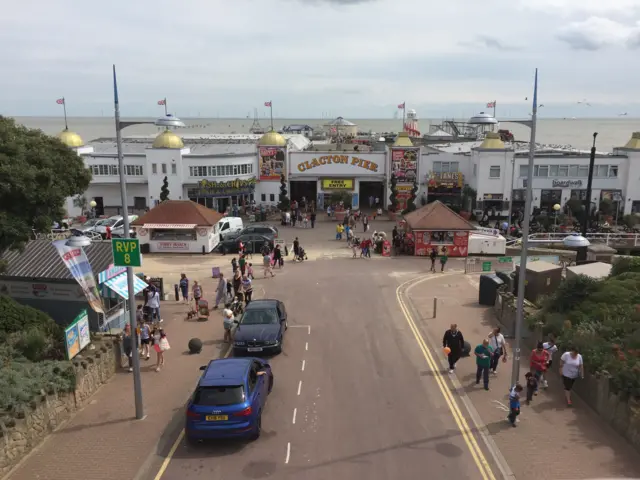 Pier entrance.