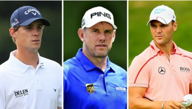 Thomas Pieters, Lee Westwood and Martin Kaymer