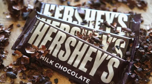 Hershey's chocolate bare