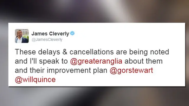 James Cleverly tweet