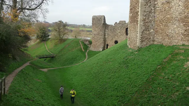 Framlingham Castle moat