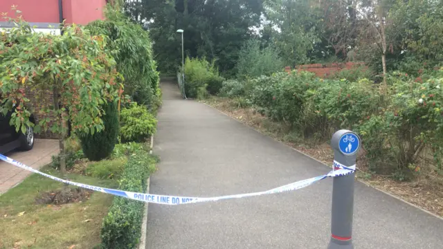 Police cordon in Sudbury