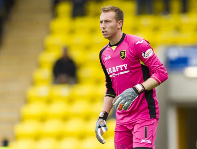 Darren Jamieson in action for Livingston