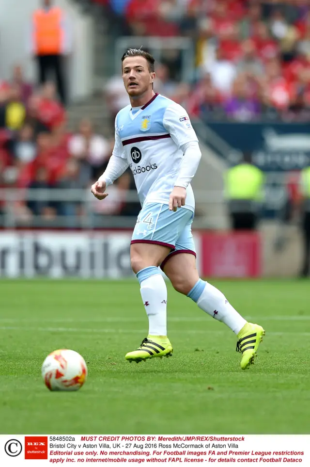 Ross McCormack in action for Aston Villa