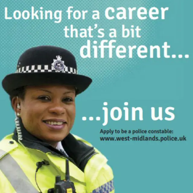 West Midlands Police jobs poster