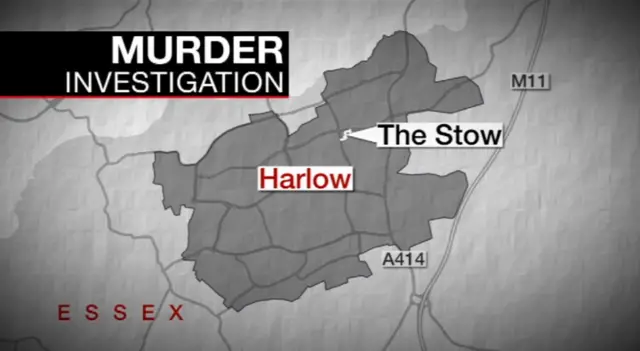 Murder investigation map