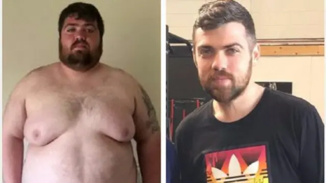 James Dunn before and after losing weight