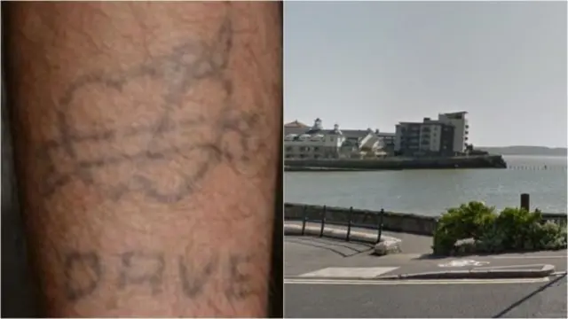 The teenager was abducted close to Marine Lake and assaulted in a storeroom but described her attacker's tattoo