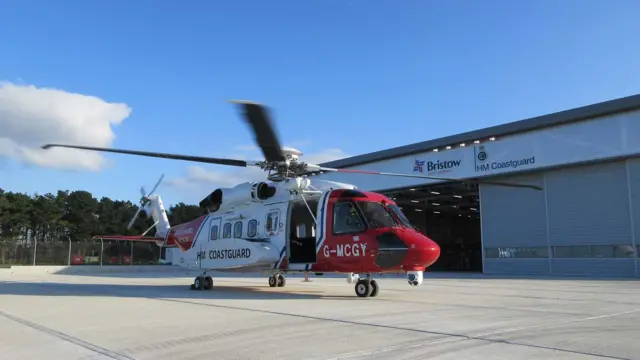 Coastguard helicopter