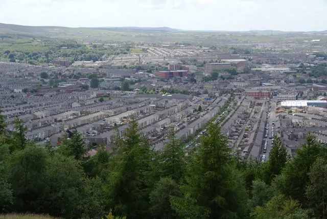 Terraced housing in Accrington