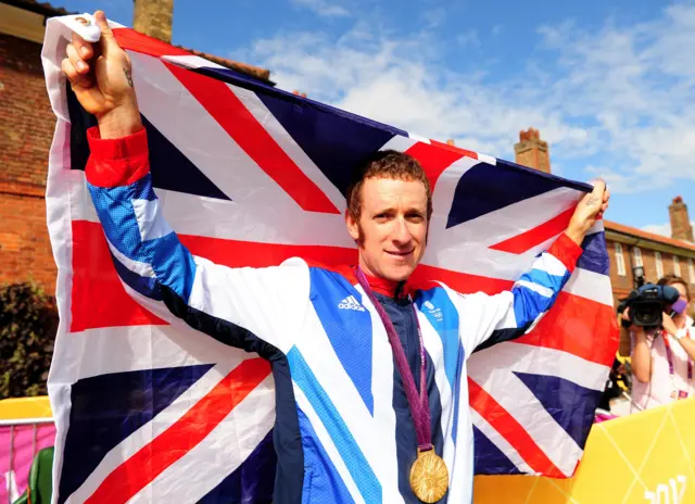 Wiggins won gold in 2012