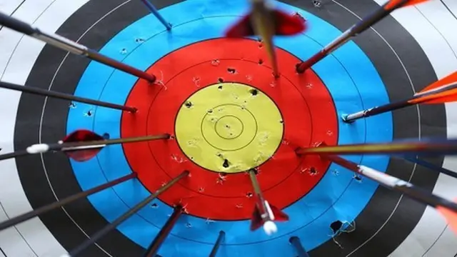 An archery target