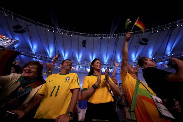 Fans inside the Maracena