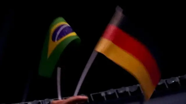 Brazil and Germany flags