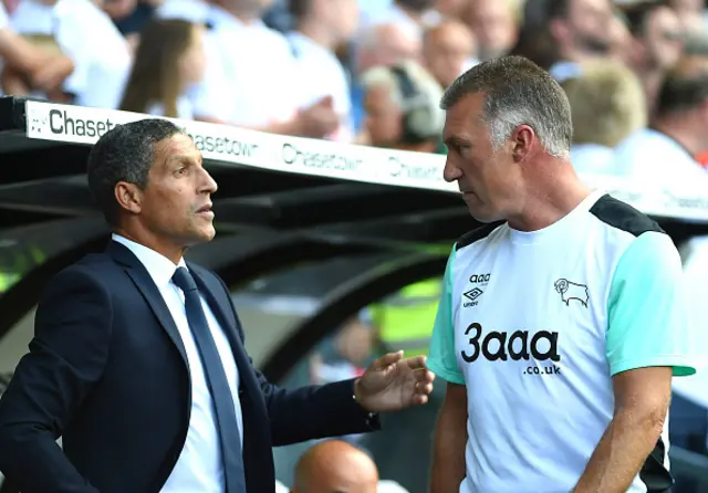 Chris Hughton and Nigel Pearson