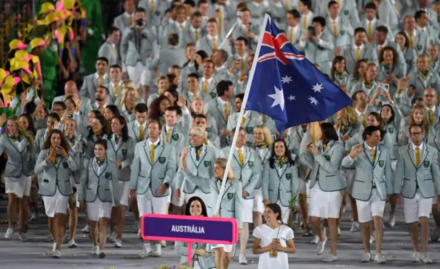 Australia's opening ceremony outfits