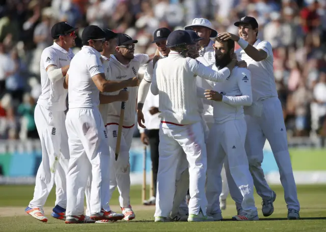 England celebrate win