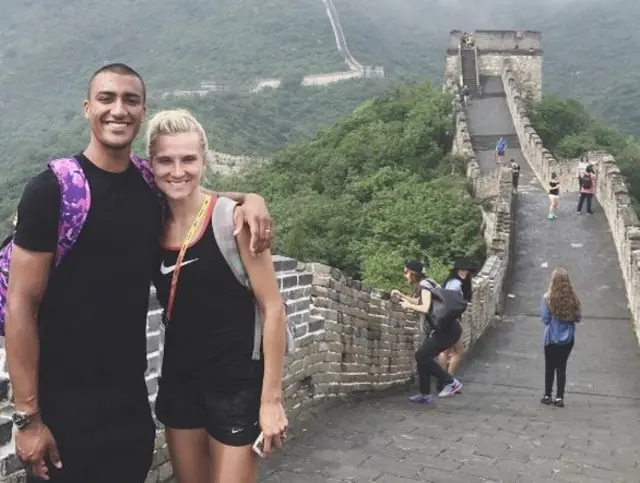 Brianne Theisen-Eaton and Ashton Easton