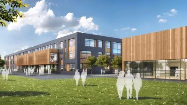 An artist's impression of how the new Tatenhill school could look