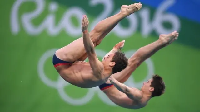 Great Britain's Tom Daley, from Plymouth, and Dan Goodfellow, from Cambridge