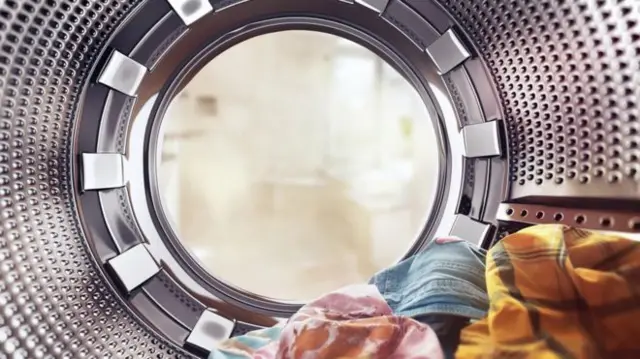 Interior of tumble dryer