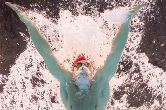Adam Peaty swimming