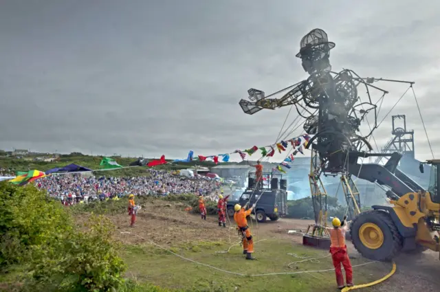 Man Engine at Geevor. Pic: Golden Tree/Mike Thomas