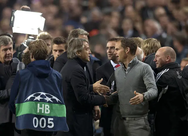 Roberto Mancini and Frank de Boer