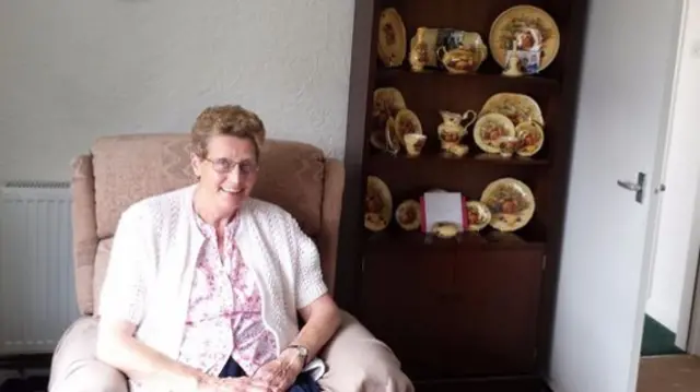 Mavis Williams at her Hornbeams home