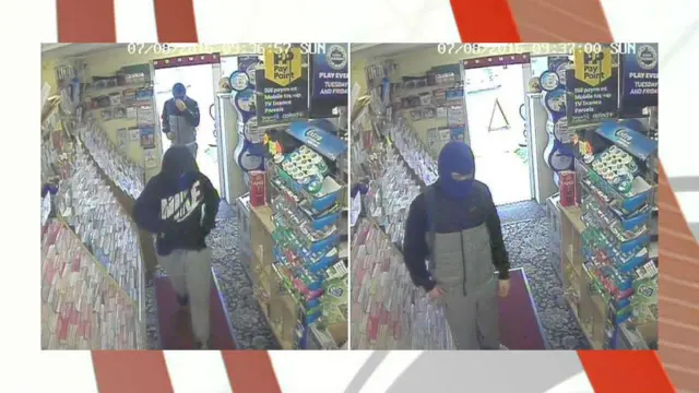 Knife-point robbery CCTV. Pic: Devon and Cornwall Police