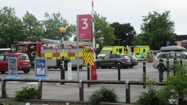 Tesco car park at Flitwick