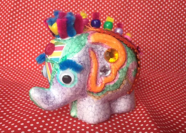 Decorated mini elephant