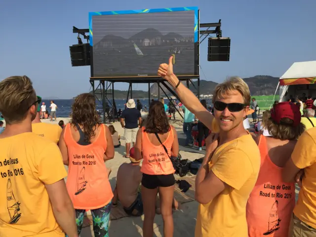 Dutch fans at sailing