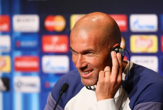 Real Madrid boss Zinedine Zidane