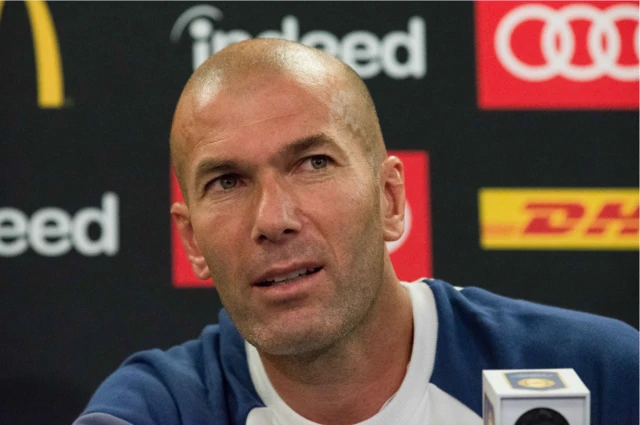 Real Madrid boss Zinedine Zidane