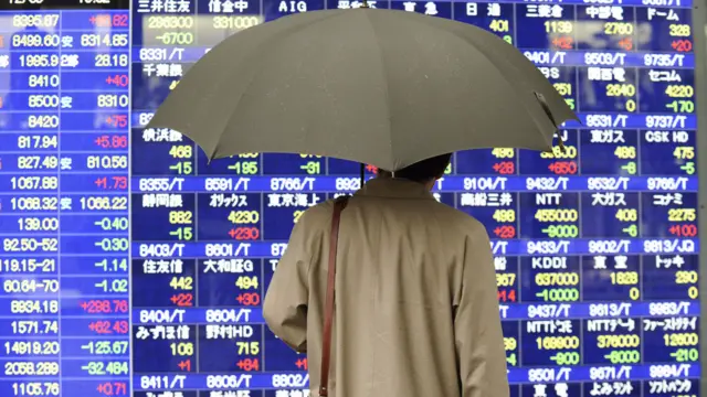 Nikkei stock board