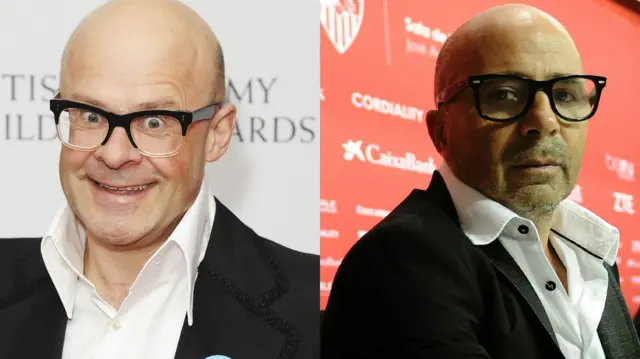 Harry Hill and Jorge Sampaoli