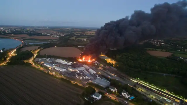 St Erth fire. Pic: Justin Hayward