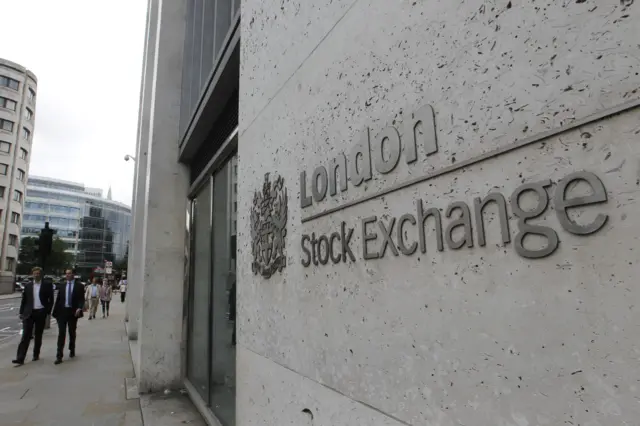 London Stock Exchange sign