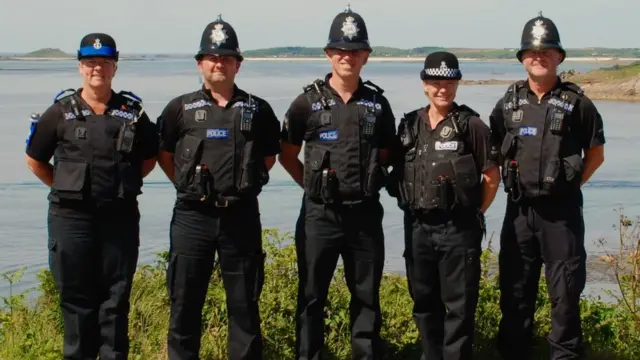 Isles of Scilly Police team