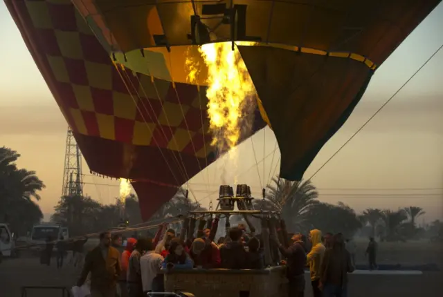 Hot air balloon in Egypt